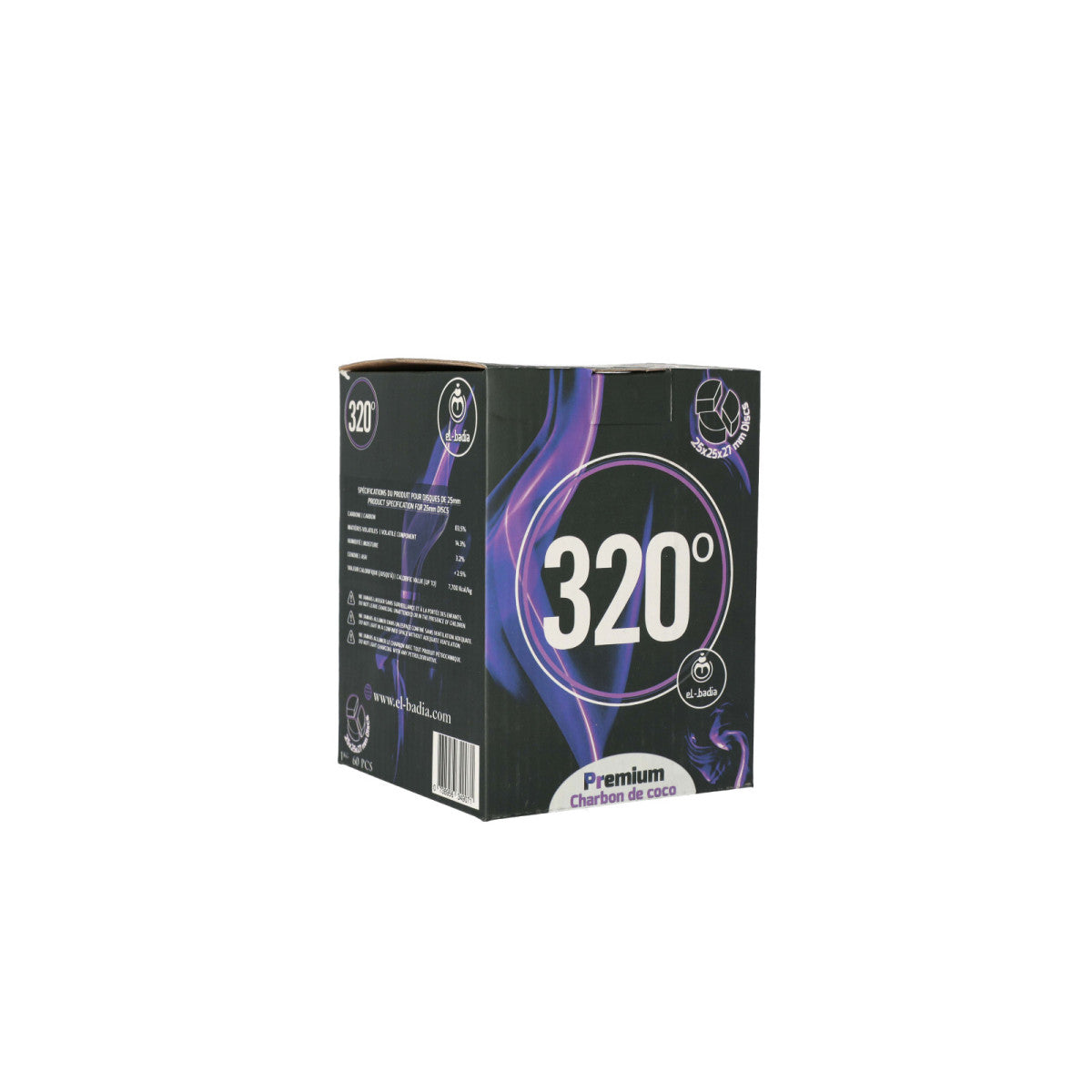 Carboni Narghilè El-Badia 320° DISC 3B XL 1Kg – Disco per Kaloud e Quasar