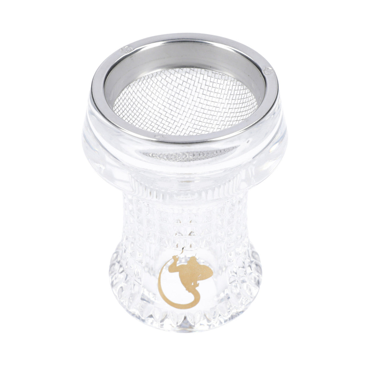 Braciere Narghilè DSCHINNI NERO ECO Glassbowl con Griglia Seflex