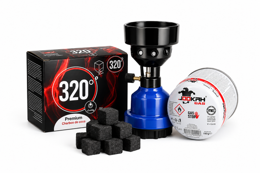 Kit Outdoor Carboni Narghilè – Carboni 1kg + Fornello Gas