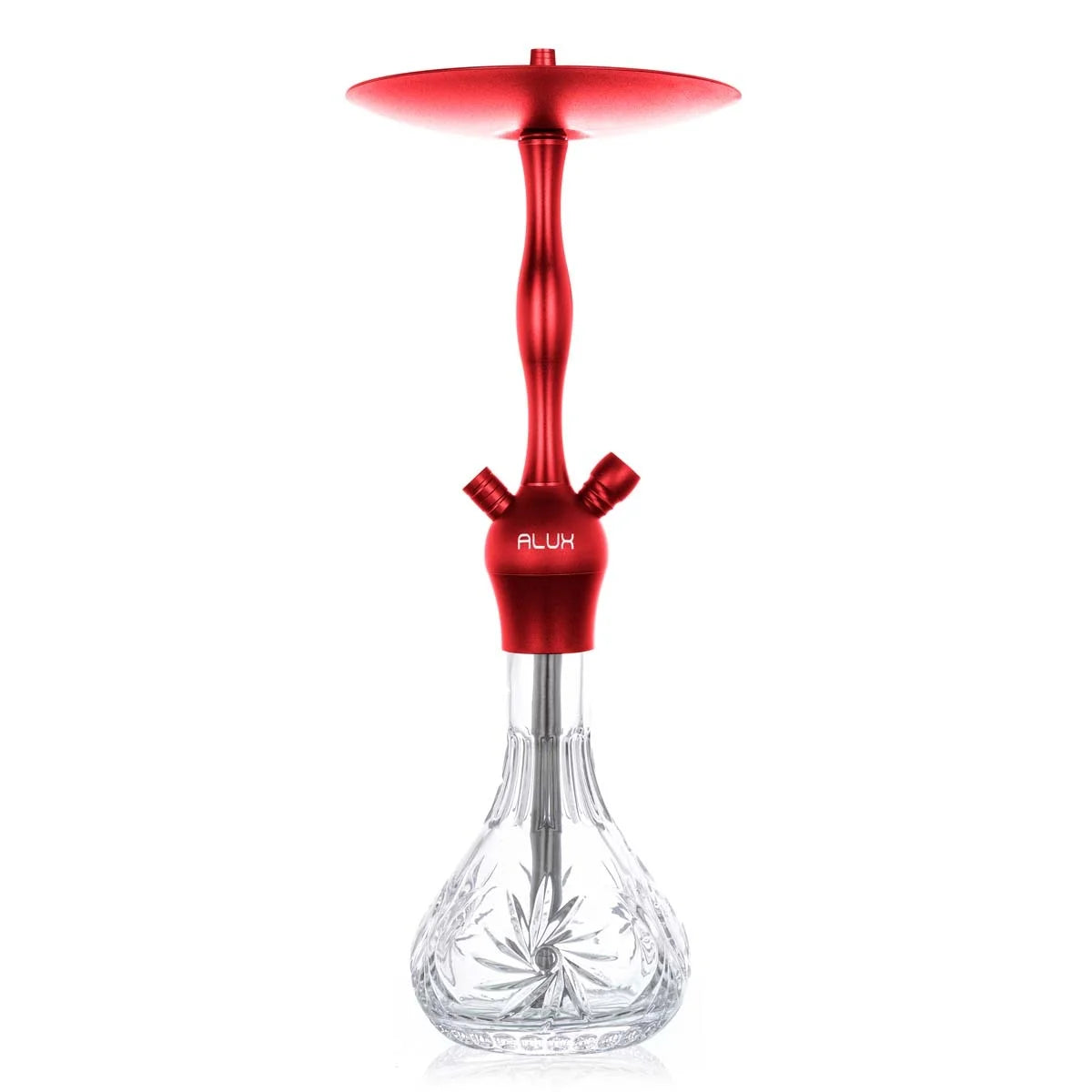 Narghilè Aladin Alux Admiral RED – 50cm Acciaio & Vetro