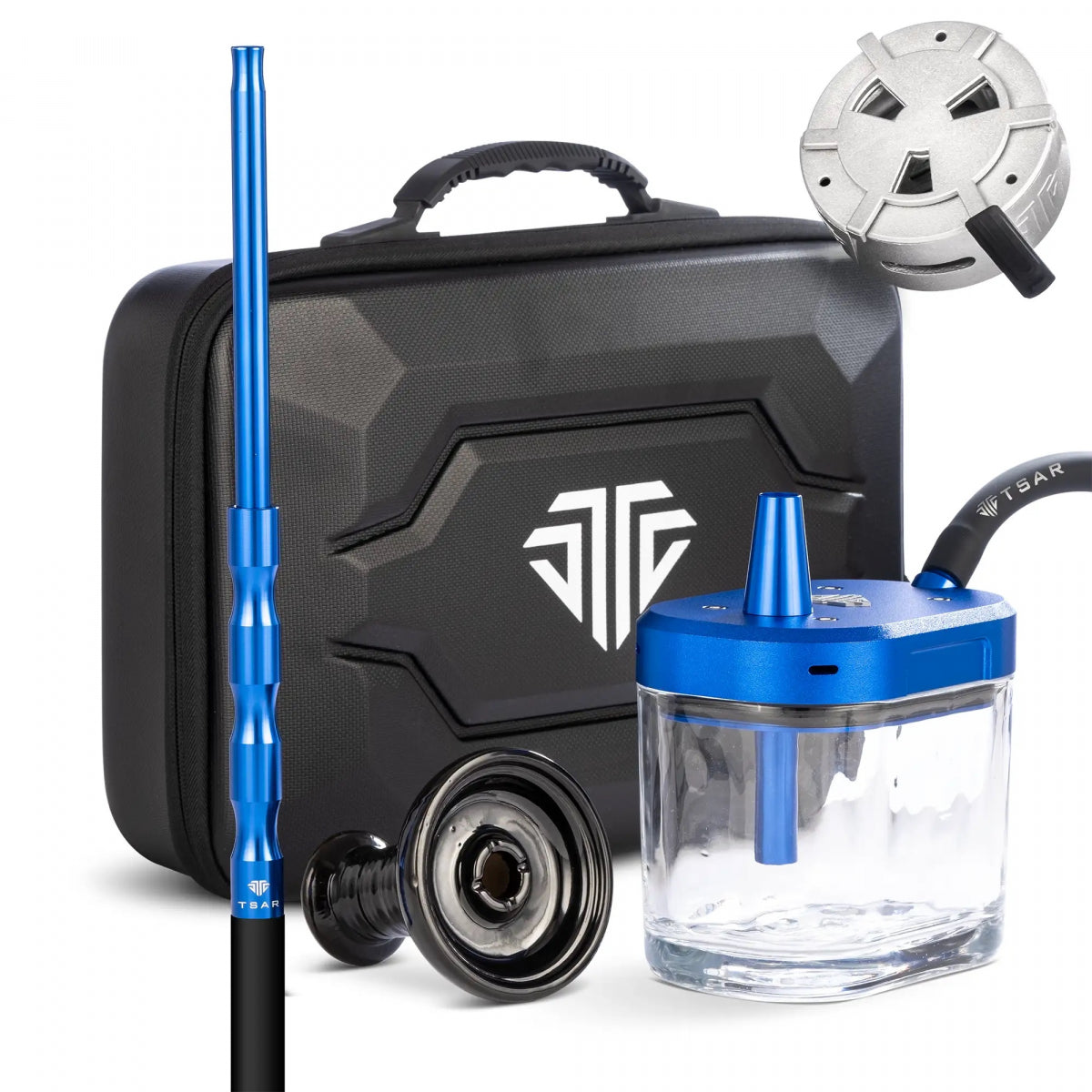 Narghilè Portatile TSAR Go Fast – 17,5cm con Valigetta Rigida