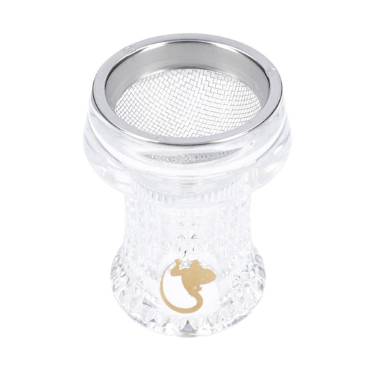 Braciere Narghilè DSCHINNI NERO ECO Glassbowl con Griglia Seflex