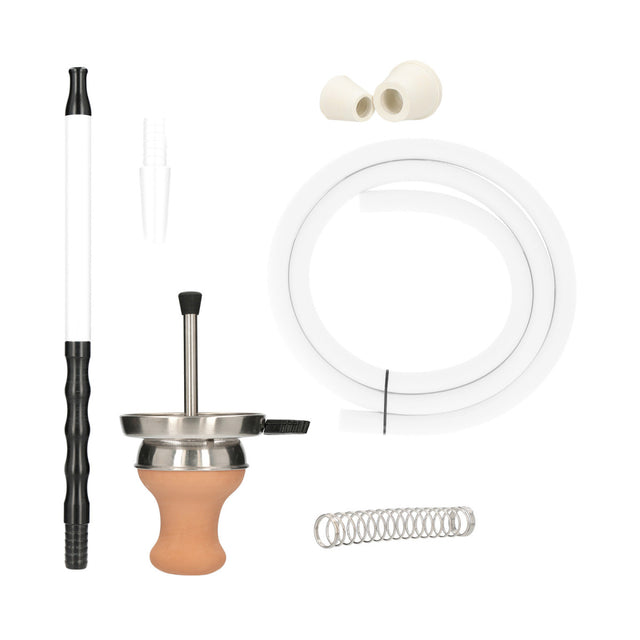 Set Completo Accessori Narghilè con Braciere e Camino