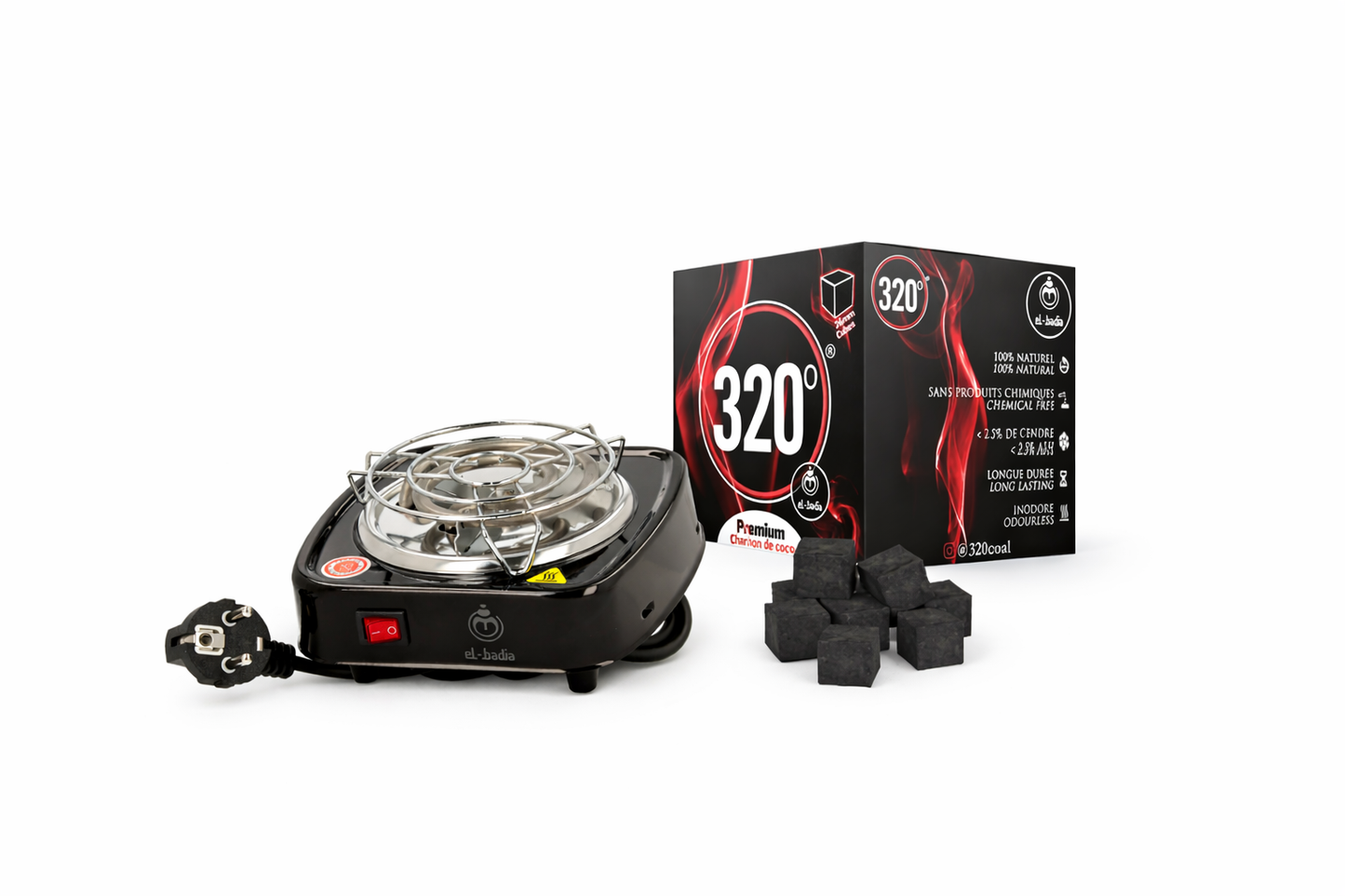 Kit Calore Essenziale – Fornello e Carboni Naturali 320